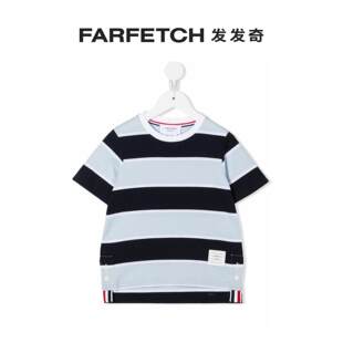 Thom Browne Ребятишки полоски короткий рукав Т -рубашка FARFETCH волосы странный