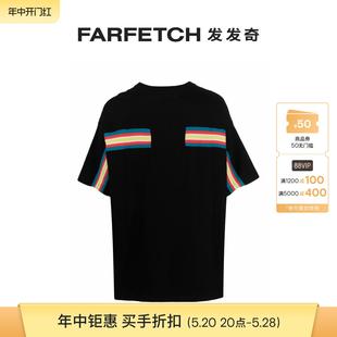 Sale FACETASM男女通用条纹细节短袖 Final T恤发发奇