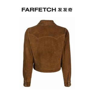 Polo Lauren女士Stiles 绒面皮夹克FARFETCH发发奇 Ralph