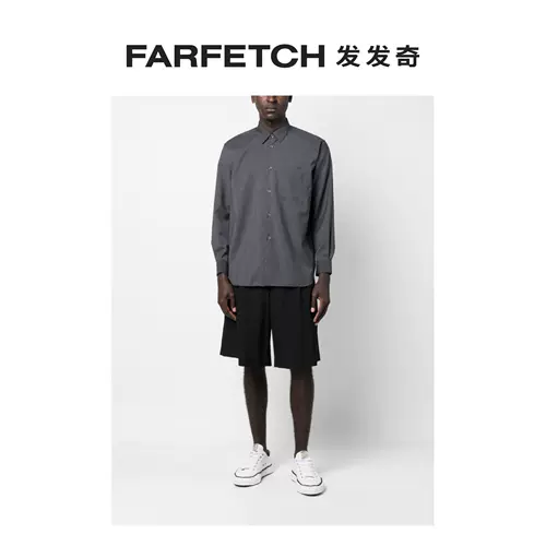 Comme Des Garcons Рубашка Мужская шерстяная рубашка с длинным рукавом FARFETCH