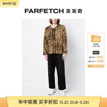 豹纹排扣开衫 FARFETCH发发奇 CLOT男士