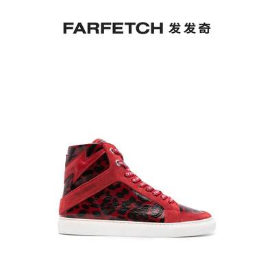 Zadig&Voltaire女士ZV1747 High Flash 拼接板鞋FARFETCH发发奇