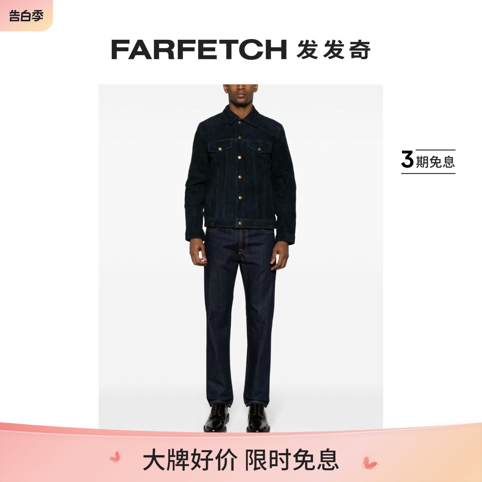 Nudie Jeans男士Robby 绒面皮夹克FARFETCH发发奇