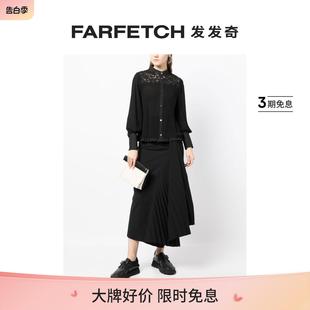 FARFETCH发发奇 Undercover女士蕾丝边饰长袖 罩衫