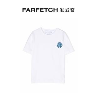 Cavalli Roberto Junior童装 logo刺绣棉T恤FARFETCH发发奇