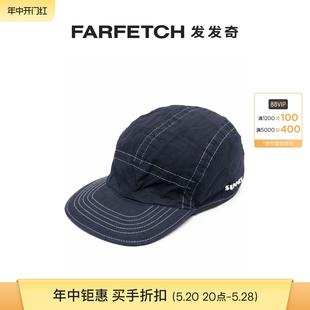 对比缝线棉棒球帽FARFETCH发发奇 Sunnei男士