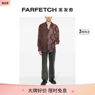 FARFETCH发发奇 标贴直筒牛仔裤 Legacy男士 Our