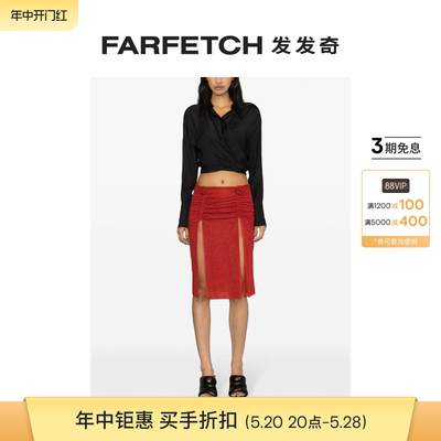 Oseree女士Lumière 玫瑰贴花迷你半身裙FARFETCH发发奇