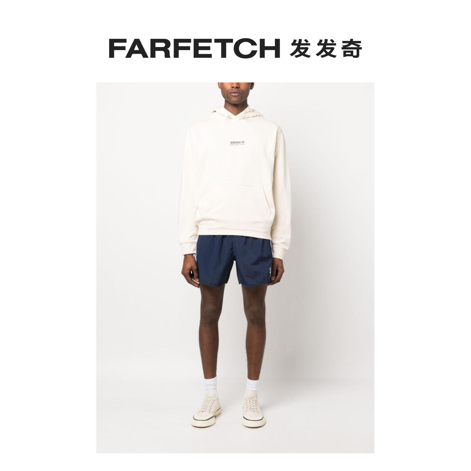 Adidas阿迪达斯男士正面刺绣logo短裤FARFETCH发发奇