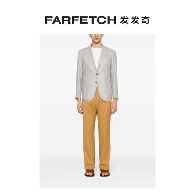 Tagliatore男士梯形翻领单排扣西装夹克FARFETCH发发奇