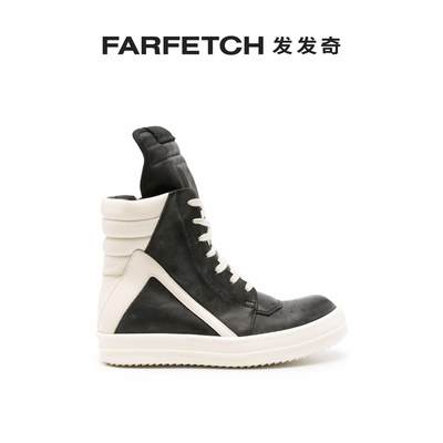 Rick Owens女士Geobasket 皮质高帮运动鞋FARFETCH发发奇