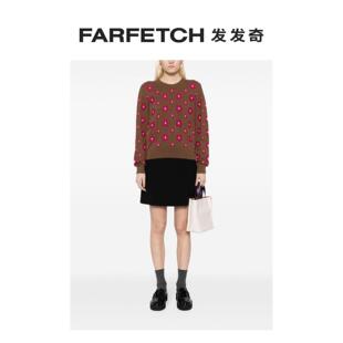 Barrie女士花卉嵌花圆领毛衣FARFETCH发发奇