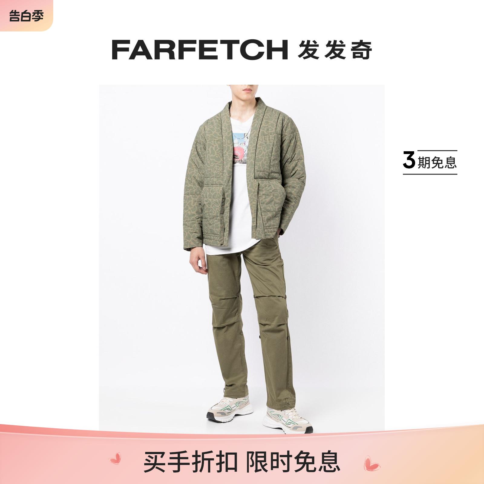 MAHARISHI男士衬垫系带腰夹克FARFETCH发发奇