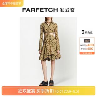 Proenza Sale Schouler女士波点印花镂空衬衫 Final 裙FARFETCH发