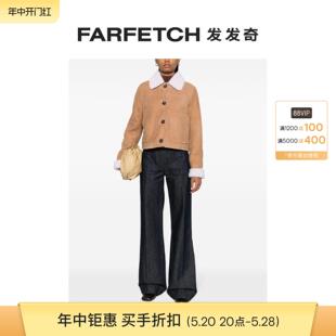 Salomon女士皮毛一体皮质夹克FARFETCH发发奇 Yves