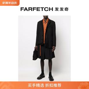 Sale 夹克FARFETCH发发 Final Yamamoto男士 单排扣亚麻西装 Yohji