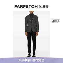 Lardini男士 FARFETCH发发奇 中腰绉纱西裤