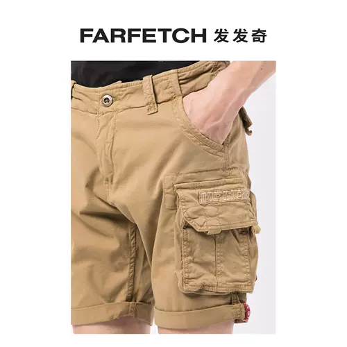 [Alpha Industries男士及膝工装短裤FARFETCH发发奇]