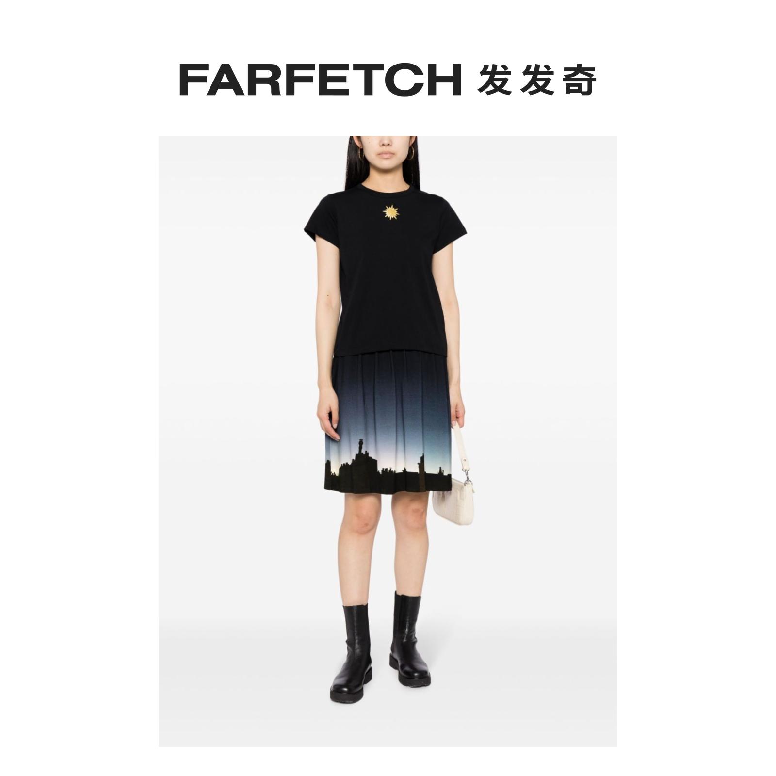 Agnes B.女士星星印花棉T恤FARFETCH发发奇