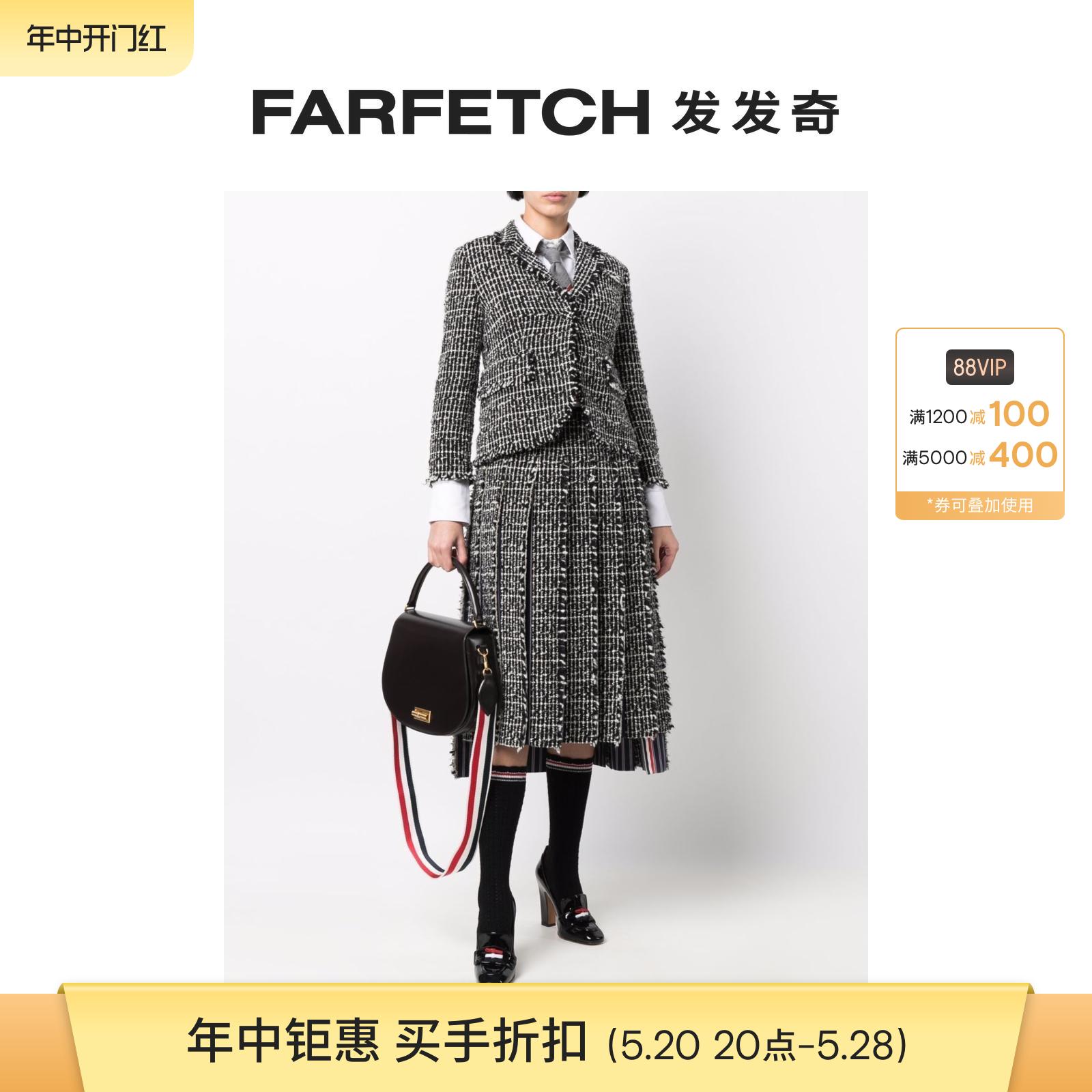 [Final Sale]Thom Browne女士RWB百褶半身裙FARFETCH发发奇