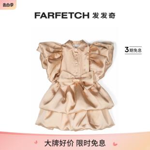 蝴蝶结细节蓬松连衣裙FARFETCH发发奇 CAROLINE BOSMANS童装