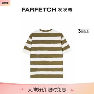 Sunnei男女通用明线条纹T恤FARFETCH发发奇