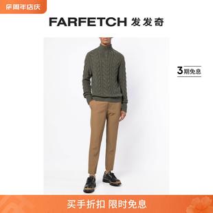 N.Peal男士 纽扣粗针织毛衣FARFETCH发发奇