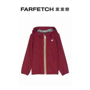 logo印花连帽雨衣FARFETCH发发奇 WAY童装