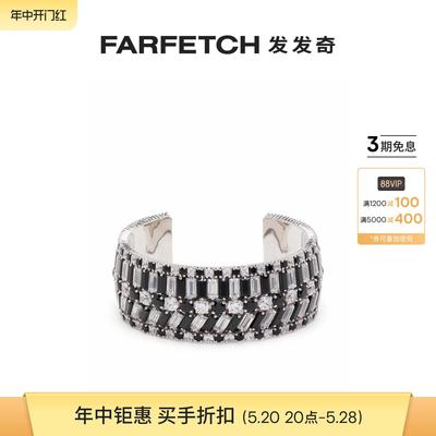 Swarovski女士Hyperbola 双色水晶手镯FARFETCH发发奇