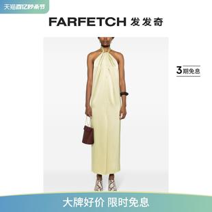 挂脖中长连衣裙FARFETCH发发奇 Nanushka女士Elima