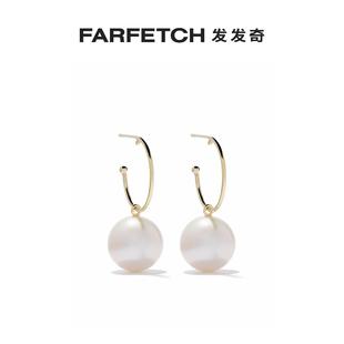 Pearl Wouters Hendrix女士Hoop 18k金圈形耳环FARFETCH发发奇