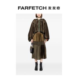 Sacai女士拼接拉链夹克FARFETCH发发奇