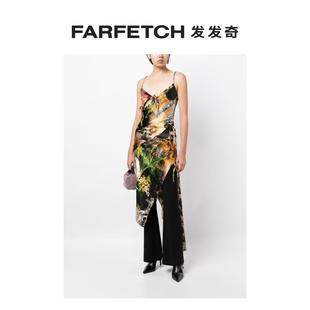 Monse女士图案印花不对称吊带裙FARFETCH发发奇