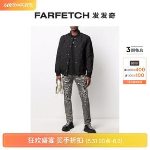 Plein男士 FARFETCH发发奇 Sale Philipp 牛仔裤 Final 仿旧修身