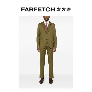 Lardini男士 FARFETCH发发奇 套装 胸针细节羊毛西装