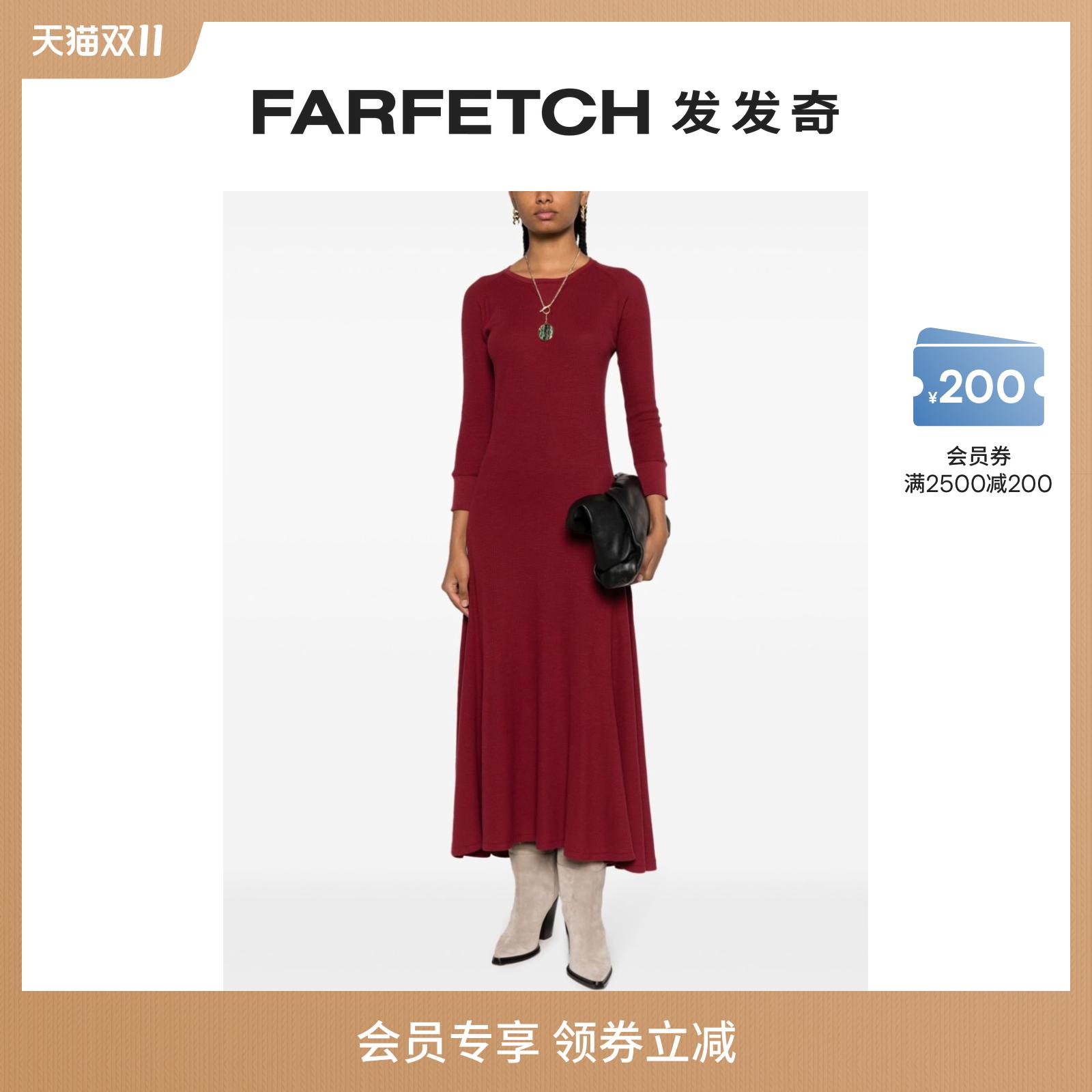 Polo Ralph Lauren女士华夫格针织棉连衣裙FARFETCH发发奇