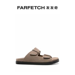 Doucal 双袢带绒面皮拖鞋 FARFETCH发发奇 S男士