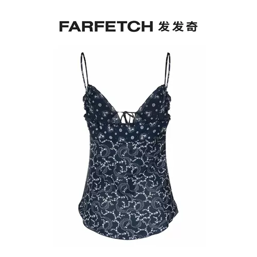FRANKIES BIKINIS Г -жа абстрактная печатная подвеска вершина Farfetch странный