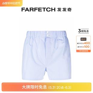 Brioni男士 FARFETCH发发奇 细格纹棉质四角裤