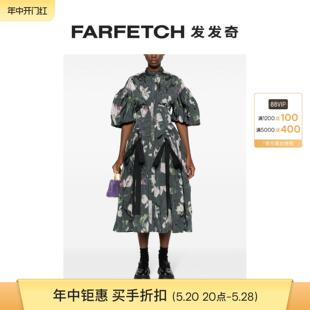 Erdem女士泡泡袖 Sale 紧身胸衣式 Final 中长连衣裙FARFETCH发发