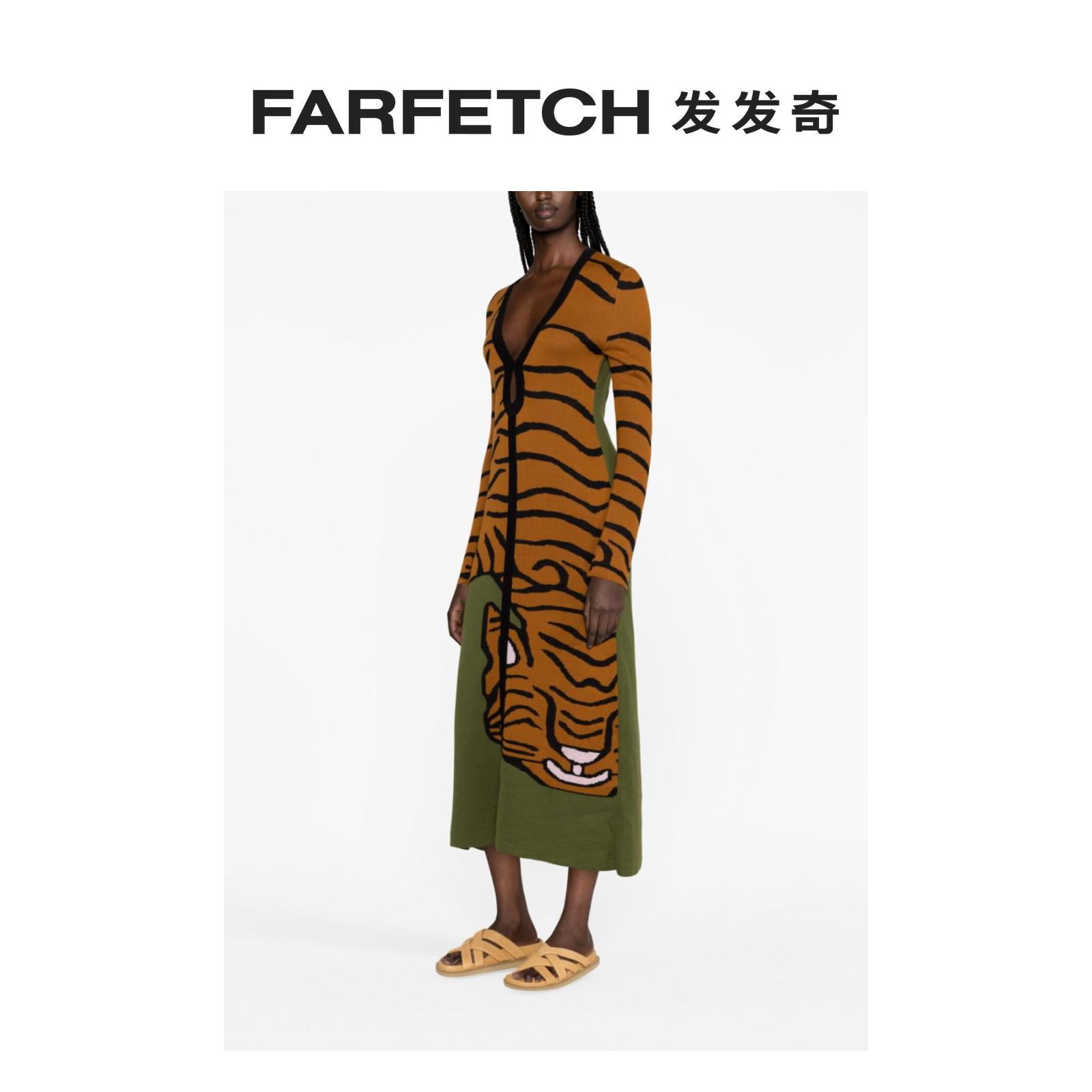 Johanna Ortiz女士Taming The Tiger 针织棉连衣裙FARFETCH发发奇