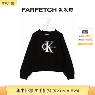 Klein童装 Calvin logo卫衣FARFETCH发发奇