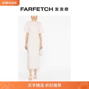 Lanvin浪凡女士流苏下摆中长T恤式 连衣裙FARFETCH发发奇