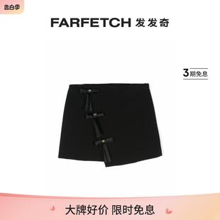 蝴蝶结缀饰迷你半身裙FARFETCH发发奇 ELISABETTA FRANCHI童装