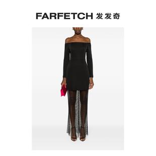 ALZOUMAN女士水钻缀饰露肩礼服FARFETCH发发奇 BAZZA