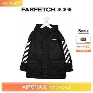 Sale logo印花派克夹克FARFETCH发发奇 White Off Kids童装 Final