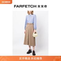 Bonpoint朋博湾女士荷叶领细条纹罩衫FARFETCH发发奇