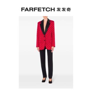 Moschino女士波点塔夫绸西装 夹克FARFETCH发发奇