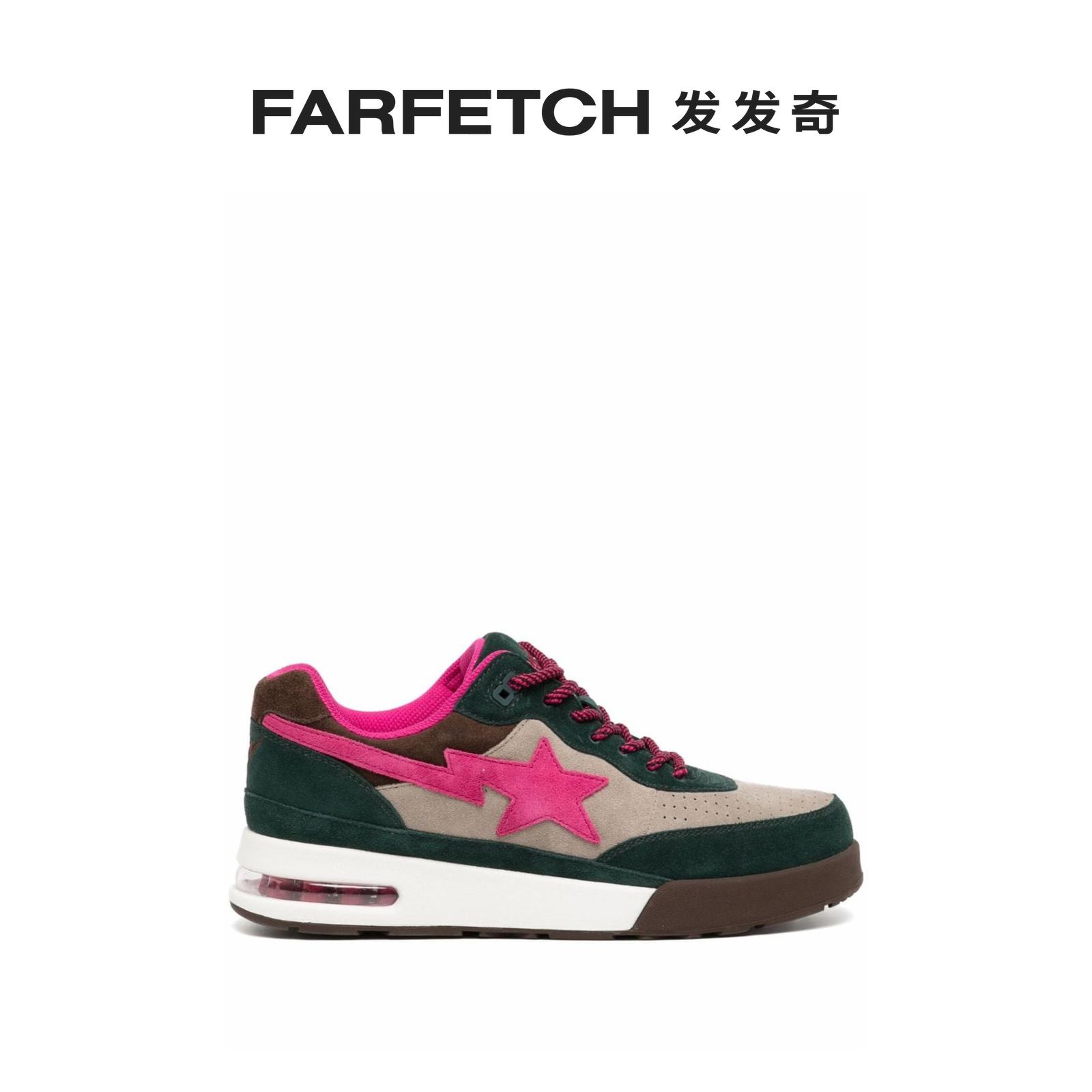 BAPE男士Road Sta#1皮质运动鞋FARFETCH发发奇