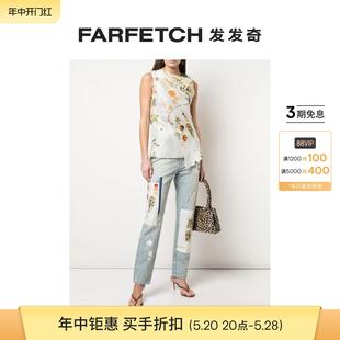 FARFETCH发发奇 Monse女士补丁设计直筒牛仔裤